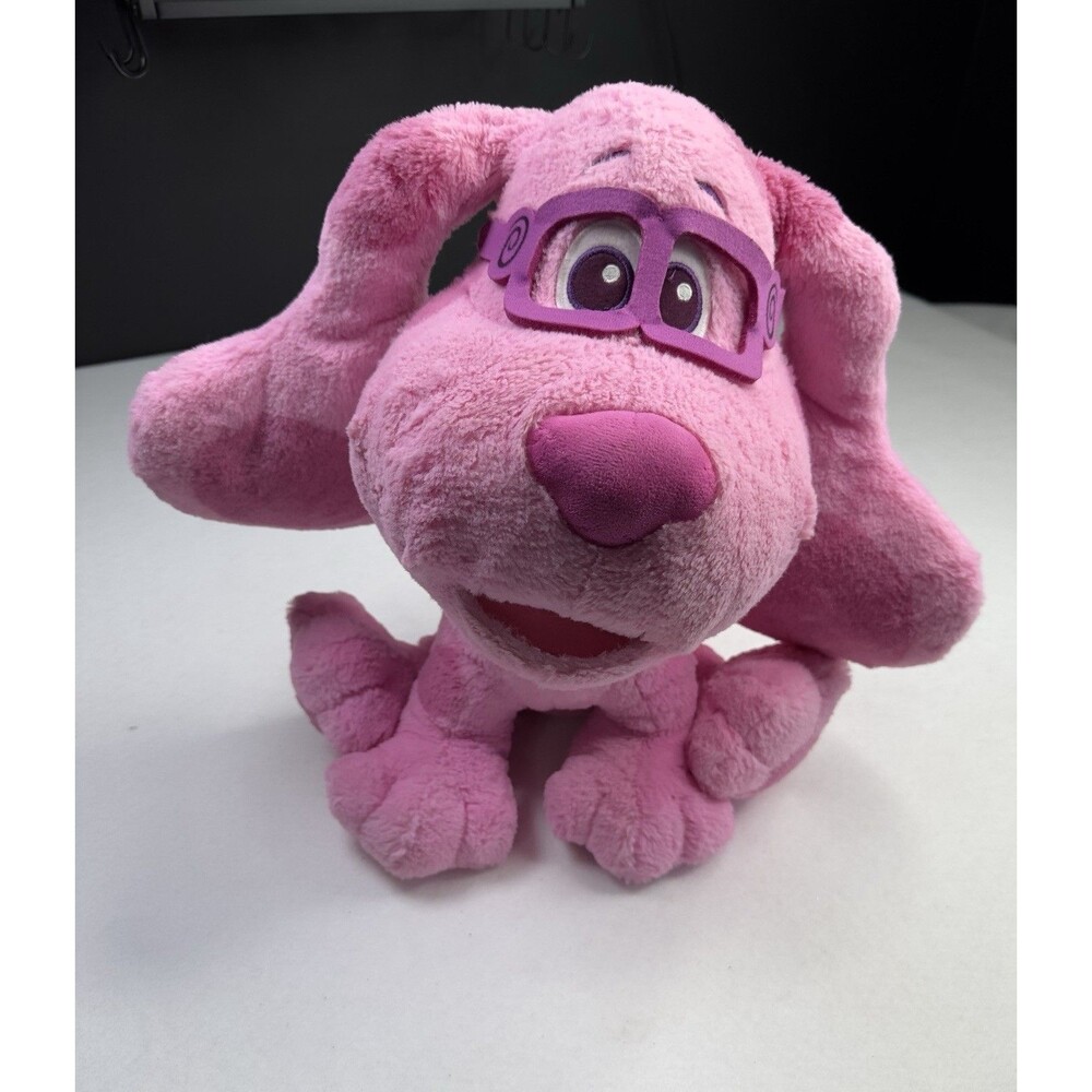 Blue's Clues and You Magenta Plush‎ Dog with Glasses Nickelodeon